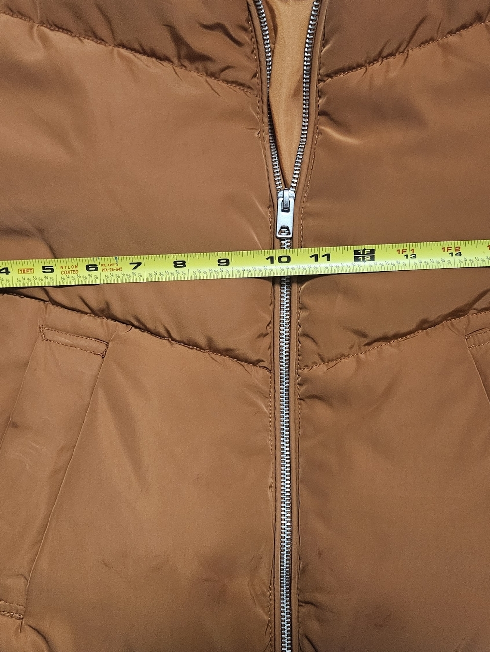 H&M Divided Brown Puffer Jacket, Size XS, Short, Pockets, Very Good Condition - Picture 4 of 12